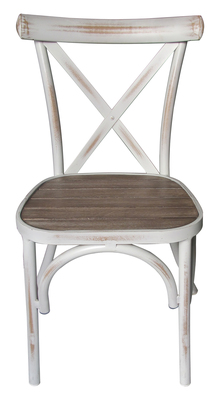 Outdoor Alum Chair with wood seat SV-065