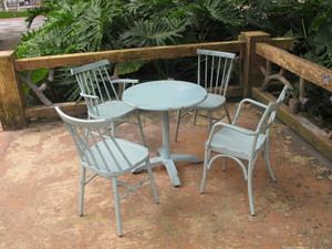 Garden Set Alum Table and Chairs SV-031&SV-001&SV-002&SV-030&SV-054